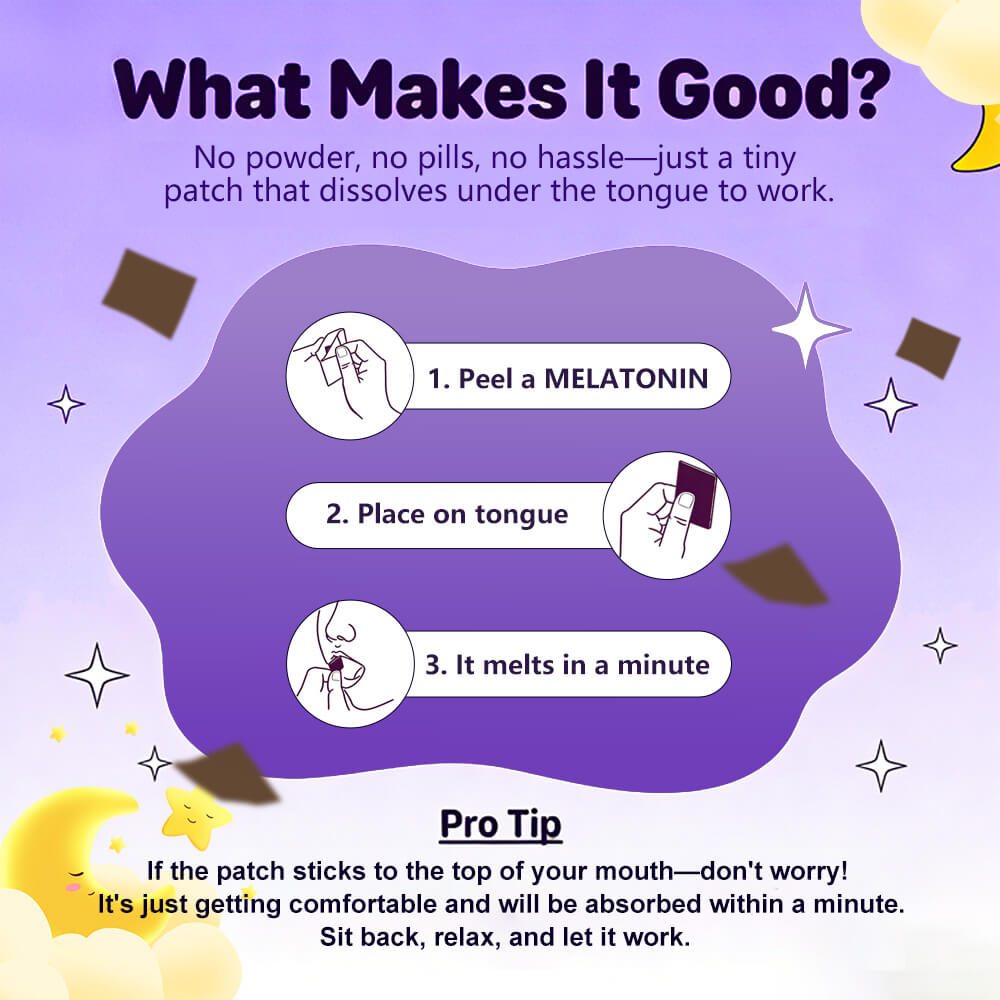 Melatonin oral strips