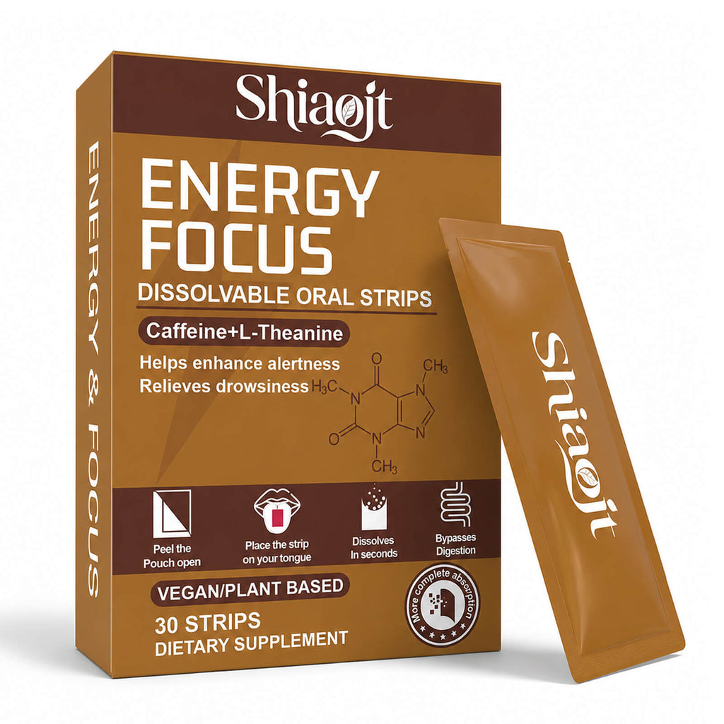 Caffeine oral strips