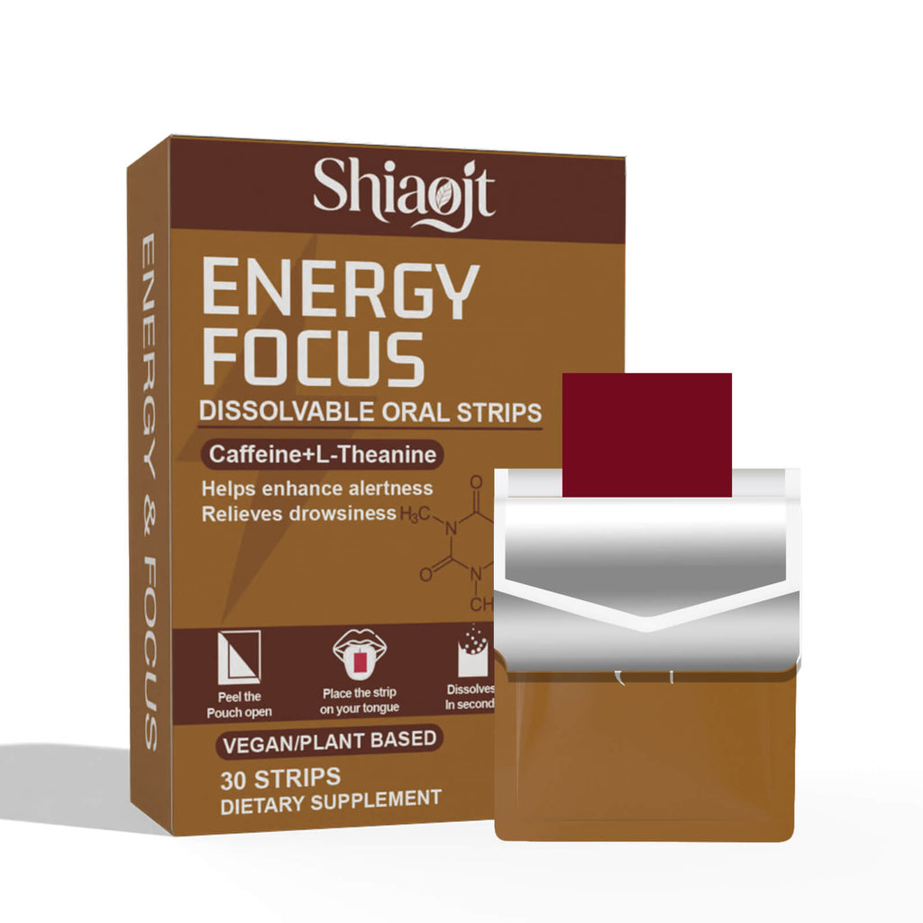Caffeine oral strips