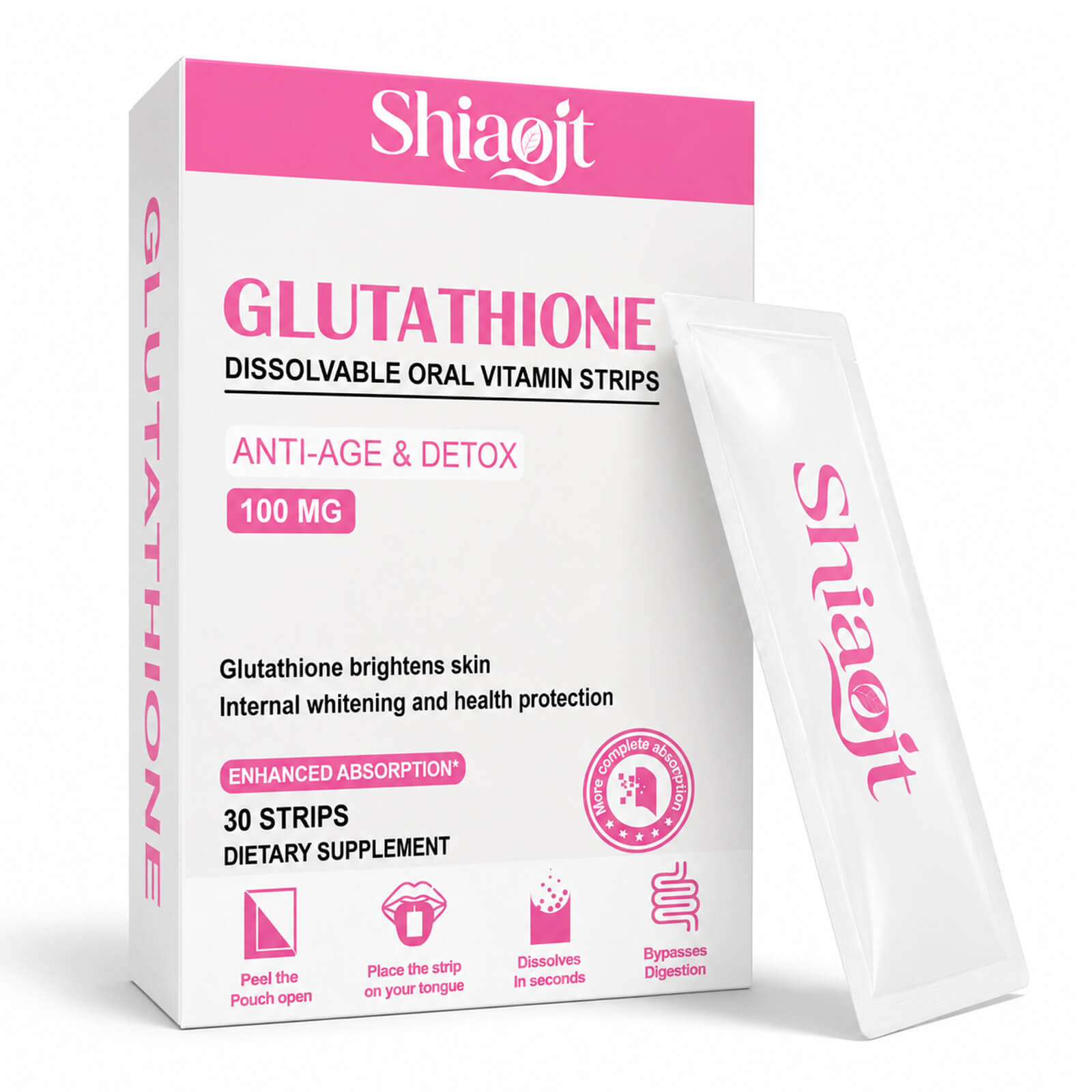 Glutathione oral strips