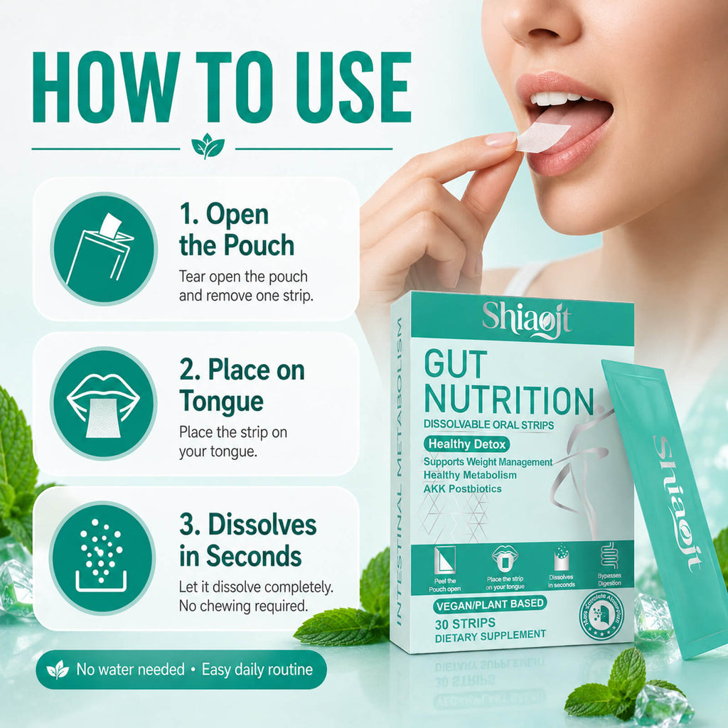 Gut nutrition oral strips