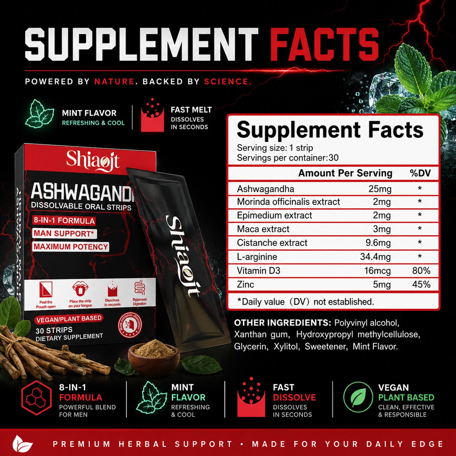 Ashwagandha oral strips