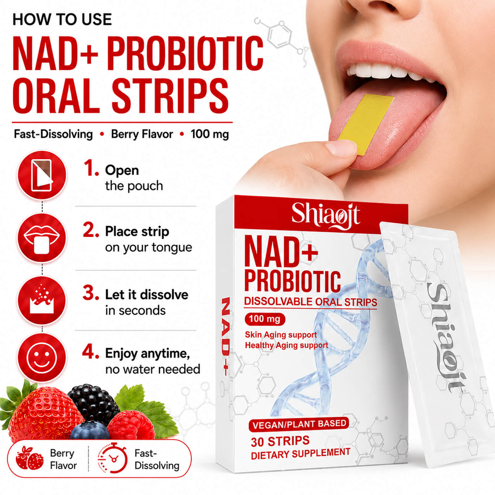 NAD+oral strips